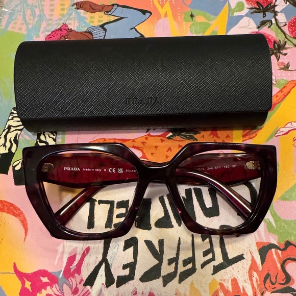 New Prada Women's PR 15WS 54mm Rectangle Glasses
